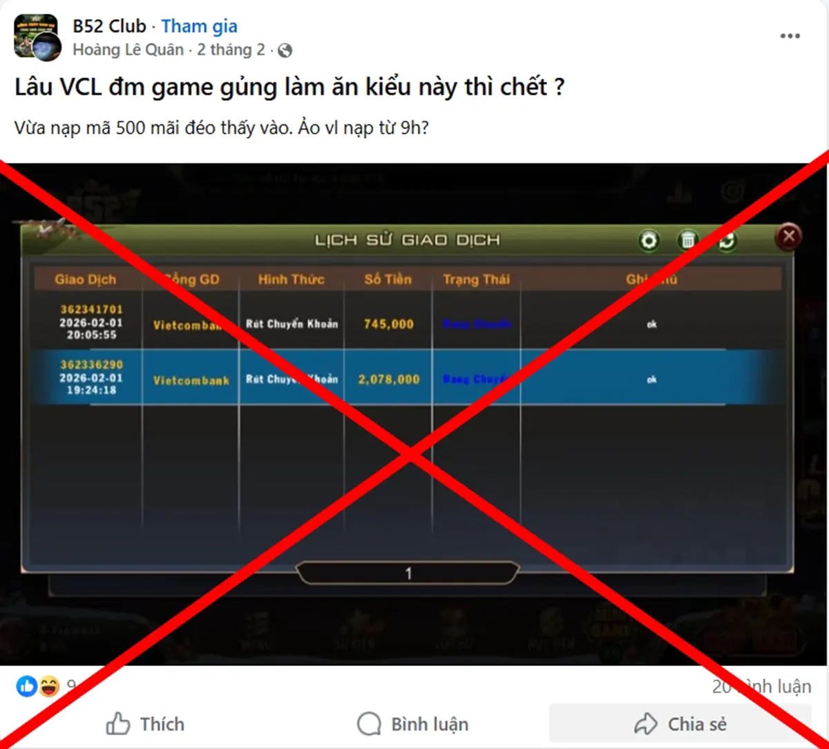 Phân tích âm mưu chơi xấu B52 Club